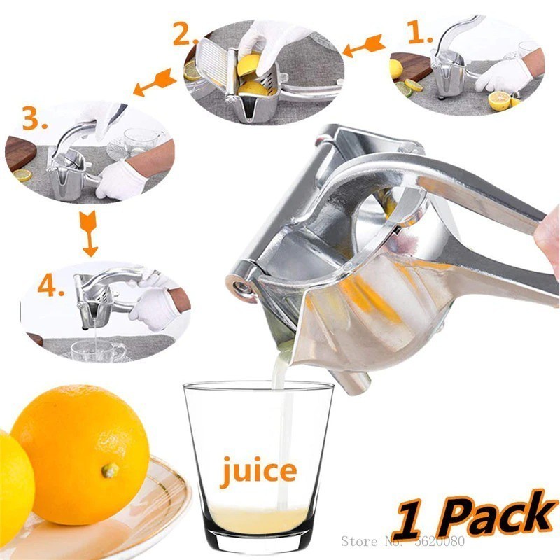 Perasan Pemeras Buah Jeruk Lemon Alat Peras Manual Stainless Juicer