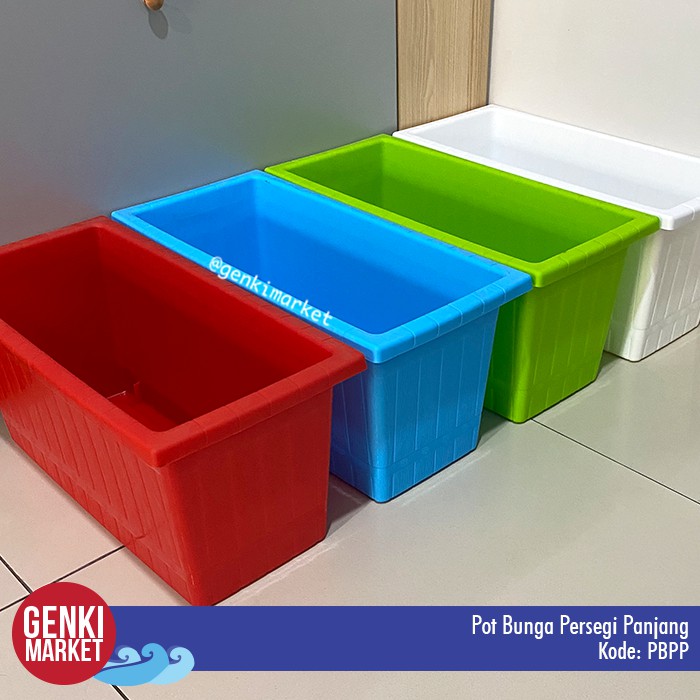 Pot Bunga Persegi Panjang / Pot Bunga Jumbo Besar / Pot Bunga Kotak