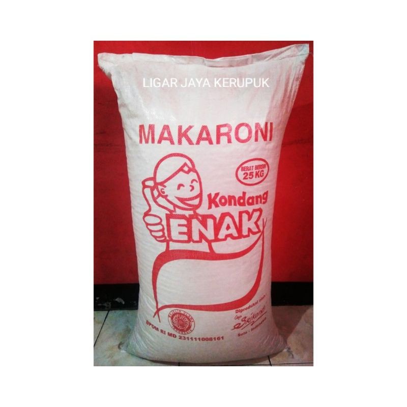 

1 SAK / 25 Kg MAKARONI KONDANG BANTET MENTAH