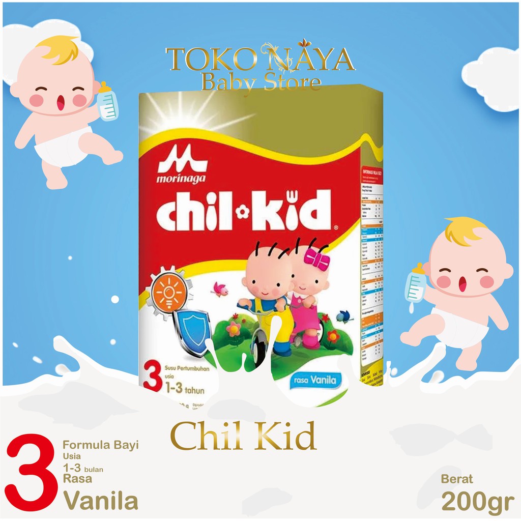 Chil kid 3 madu vanila box 200 gram