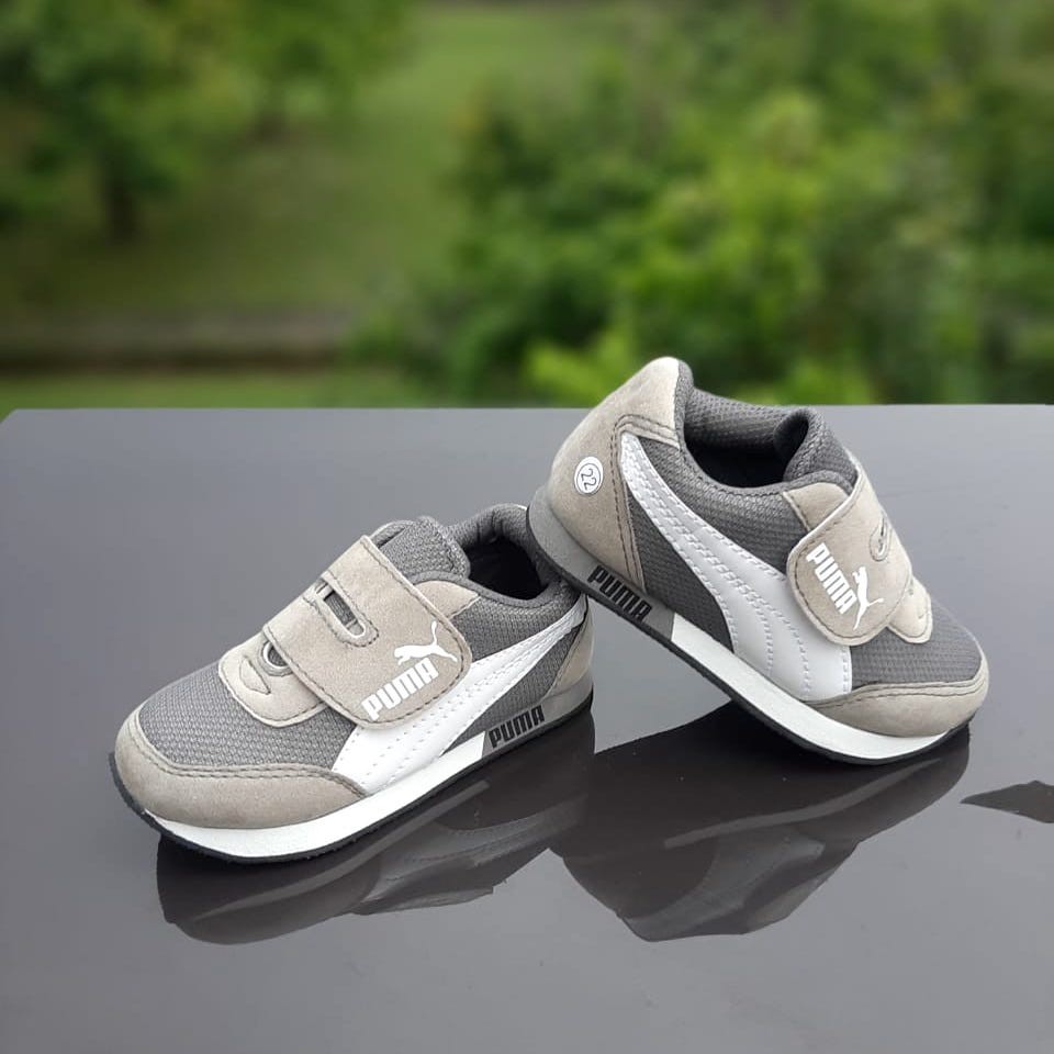 TOKOERS SSL05 22-25 Sepatu Sneaker Sporty Anak Laki Laki Perempuan 1 2 3 tahun - Pink, Fanta, Abu-abu, Kuning
