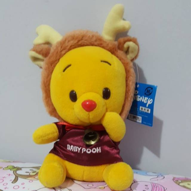 Boneka Pooh Kostum Rusa Lucu ori Disney Baby