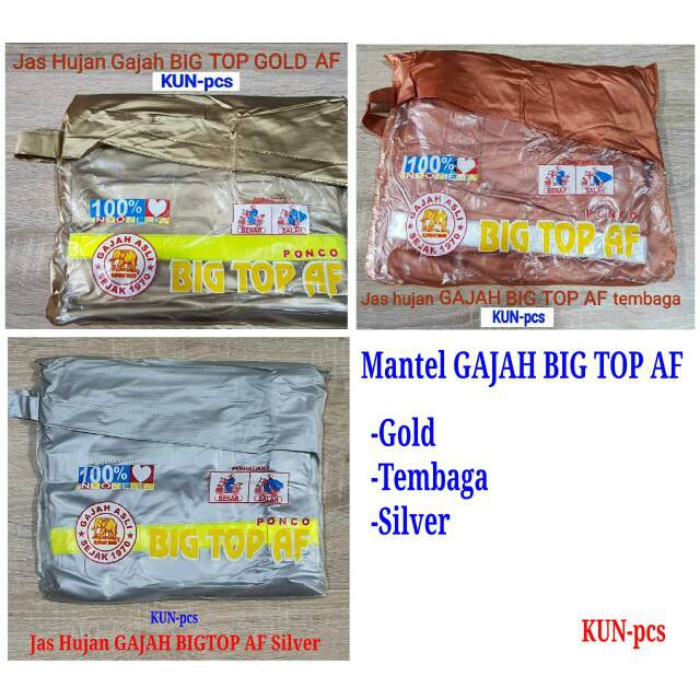 [BISA COD] JAS HUJAN PONCO BIG TOP GOLD