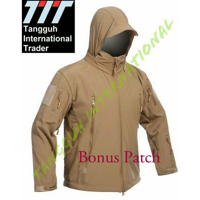 Jaket Kupluk Masuk Kerah Tactical Windproof SoftShell Shark Skin 511 Foldable TAD Jacket