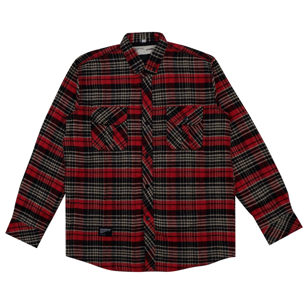 CRUSH EXP Kemeja Flanel KC00335 - RED