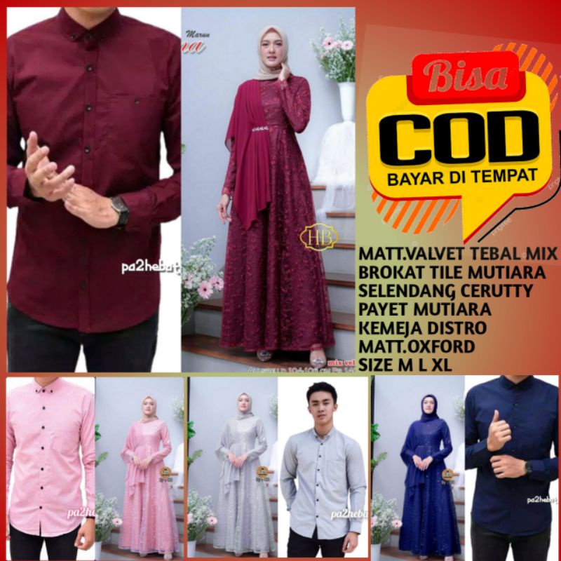 BAJU SARIMBIT PASANGAN KEBAYA BROKAT KONDANGAN MODERN MAXY TUNANGAN DRESS TERBARU FASHION WANITA GAM