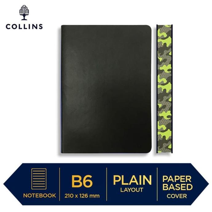 

Buku Tulis Notebook Collins EDCamo B6 Plain Deep Grey