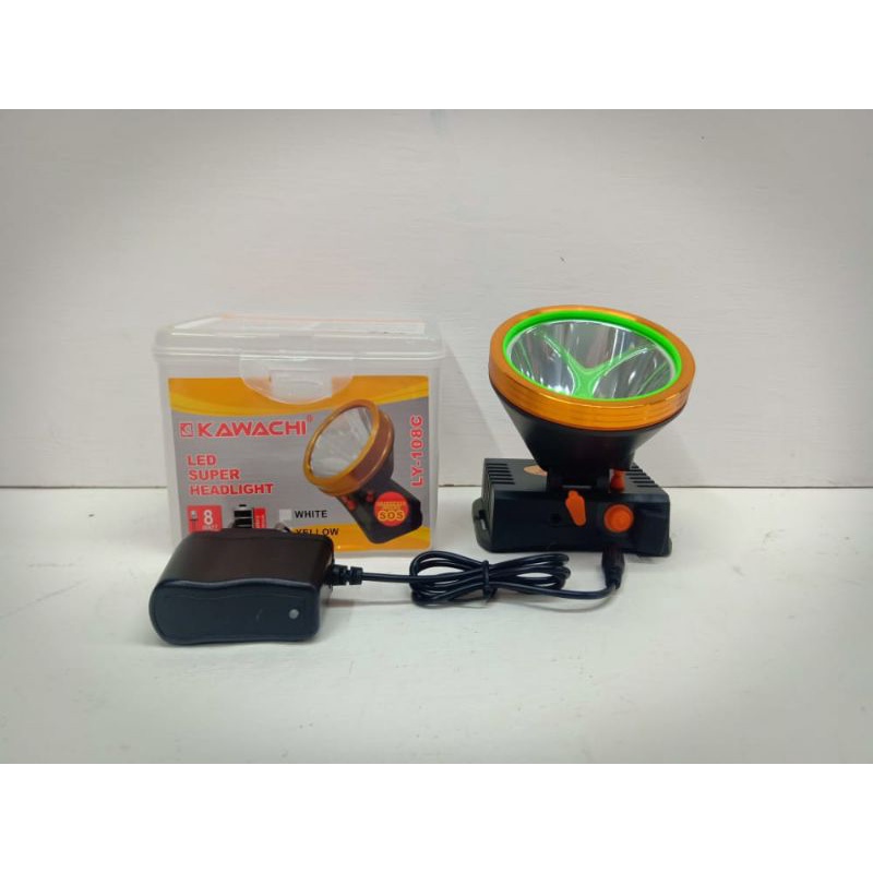 Senter lampu kepala/headlamp Kawachi LY 108C 8watt