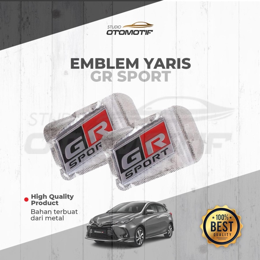 LOGO EMBLEM MOBIL GR SPORT STAINLESS METAL EMBLEM GR SPORT TOYOTA