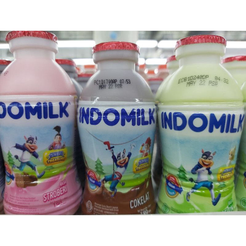 

Indomilk UHT Botol Melon/Coklat/Strawbery 180 ml