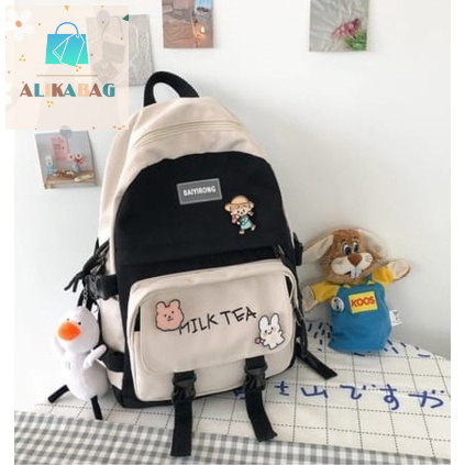 ALIKA BAG - Tas Ransel Backpack Fashion Wanita Korean Style