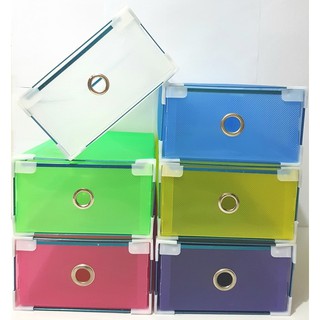 Kotak Tempat Rak Sepatu Susun Plastik Transparant Kotak Tempat Rak Sepatu Susun Plastik Transparant