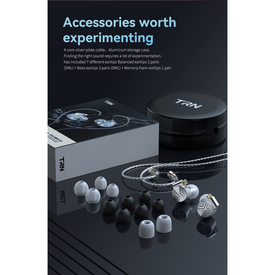 Trn TA1 Max Hi-FI 1BA 1dddd Knowles Hybrid Beryllium-plated Dinamis Earphone HIFI Bass Metal MT1 PRO TA2