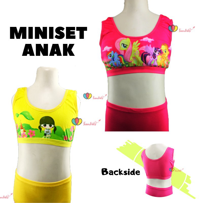 Miniset Anak Perempuan / Anak SD Mini Set Pakaian Dalam Karakter Frozen Import Murah Kartun Cewek