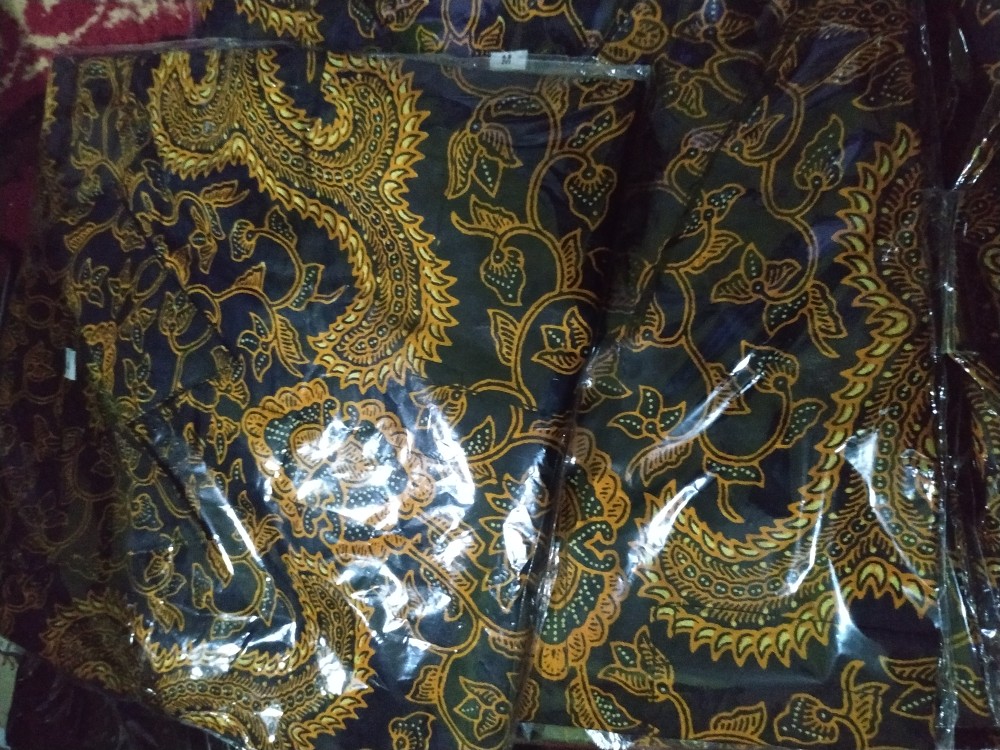 022 Zahira Batik Hrb026 Kenongo Hem Kemeja Batik Pria Lengan Pendek  Katun Primis Halus M L Xl