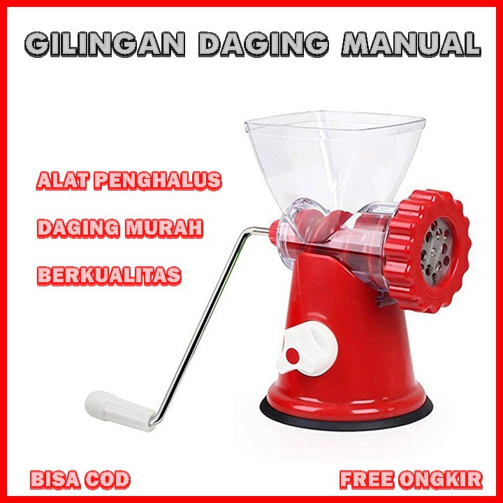 Alat Penghalus Daging Gilingan Daging Manual Huamei Meat Mincer Penggiling Sayuran Daging Ayam