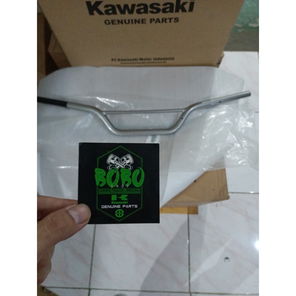 handle stang setang stir klx140 klx 140 silver original