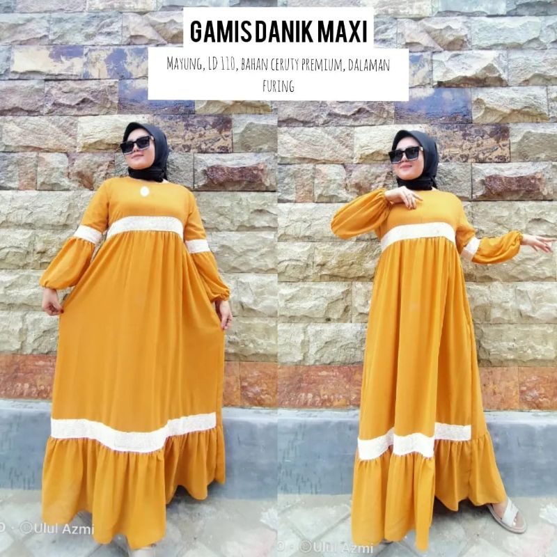 GAMIS DANIK MAXY/GAMIS SELVIA CERUTY/GAMIS CERUTY RENDA/GAMIS CERUTY ORIGINAL/DRESS CERUTY RENDA MURAH