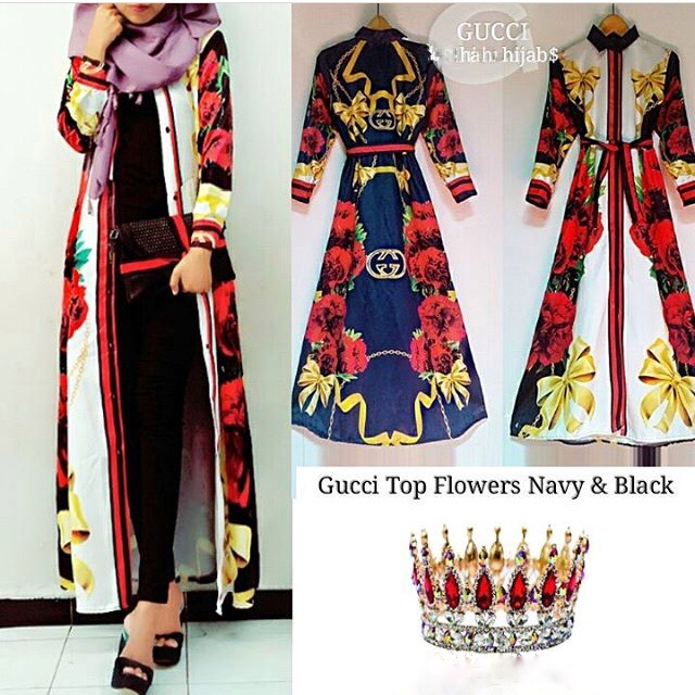 20 Inspirasi Gamis  Gucci  Import  Retai House