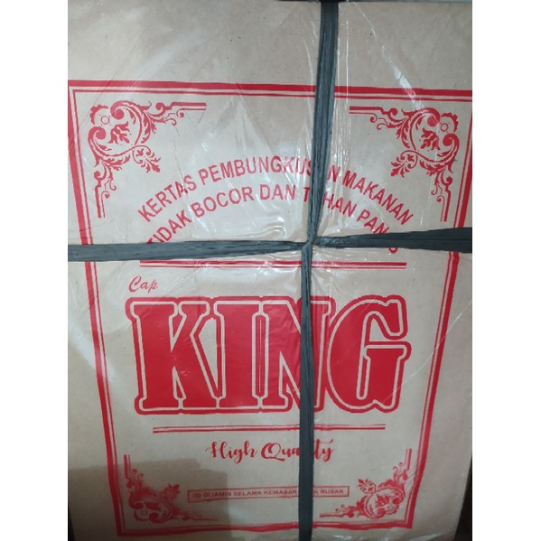 Kertas Nasi Coklat Warteg / Kertas KING isi 250 Lembar