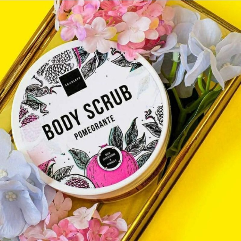 Scarlett Body Scrub Romansa | Scarlett Body Scrub Pomegrante