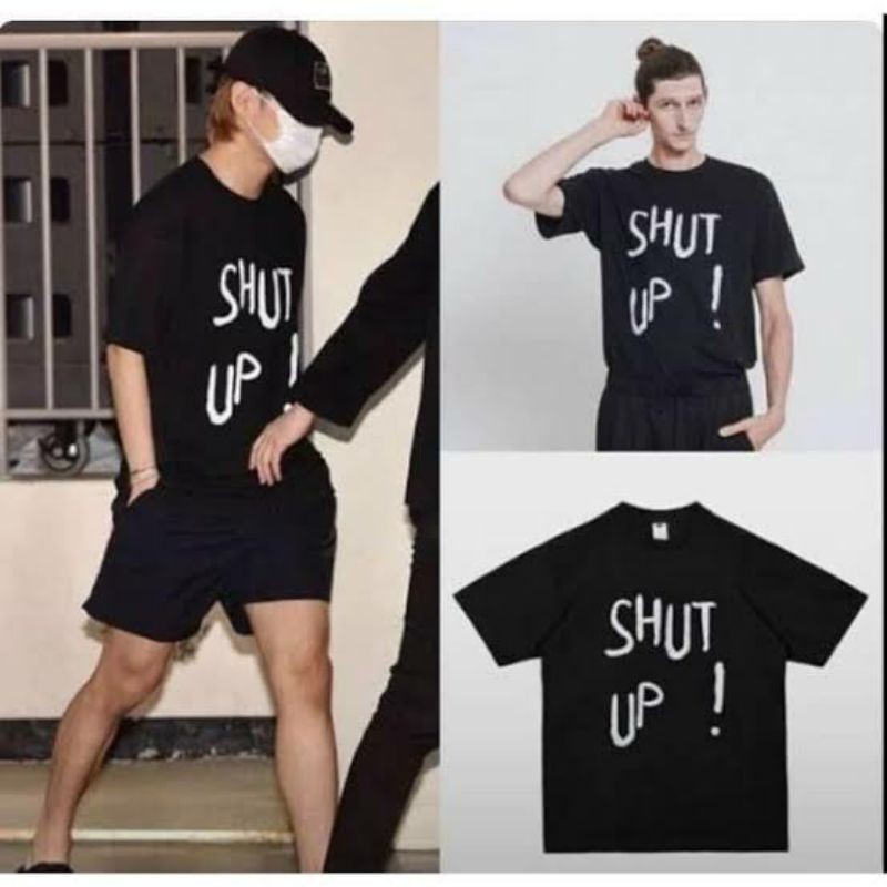 BTS V Kim Taehyung " Shut Up  " / Baju Kaos BTS