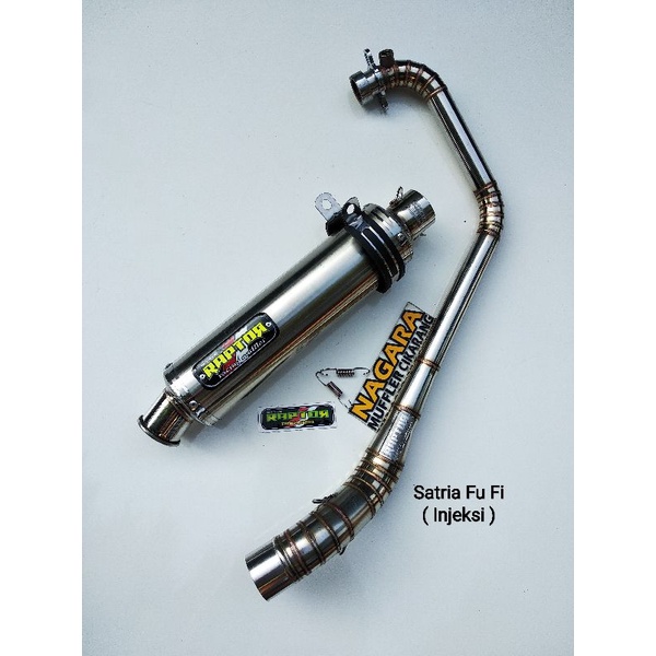 Knalpot Racing Stainless Original Raptor pnp di Satria Fu Fi Injeksi