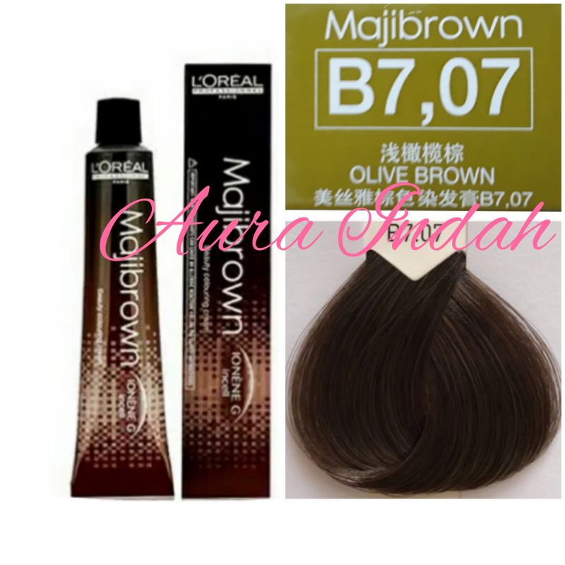 LOREAL MAJIBROWN NO. B7.07 OLIVE BROWN