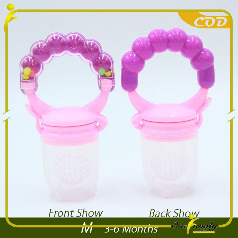 ONE-C44-45 Empeng Dot Buah Anak Bayi Baby Fruit Feeder Rattle Teether Kompeng Pacifier Gigitan Bayi-Empeng Rattle S