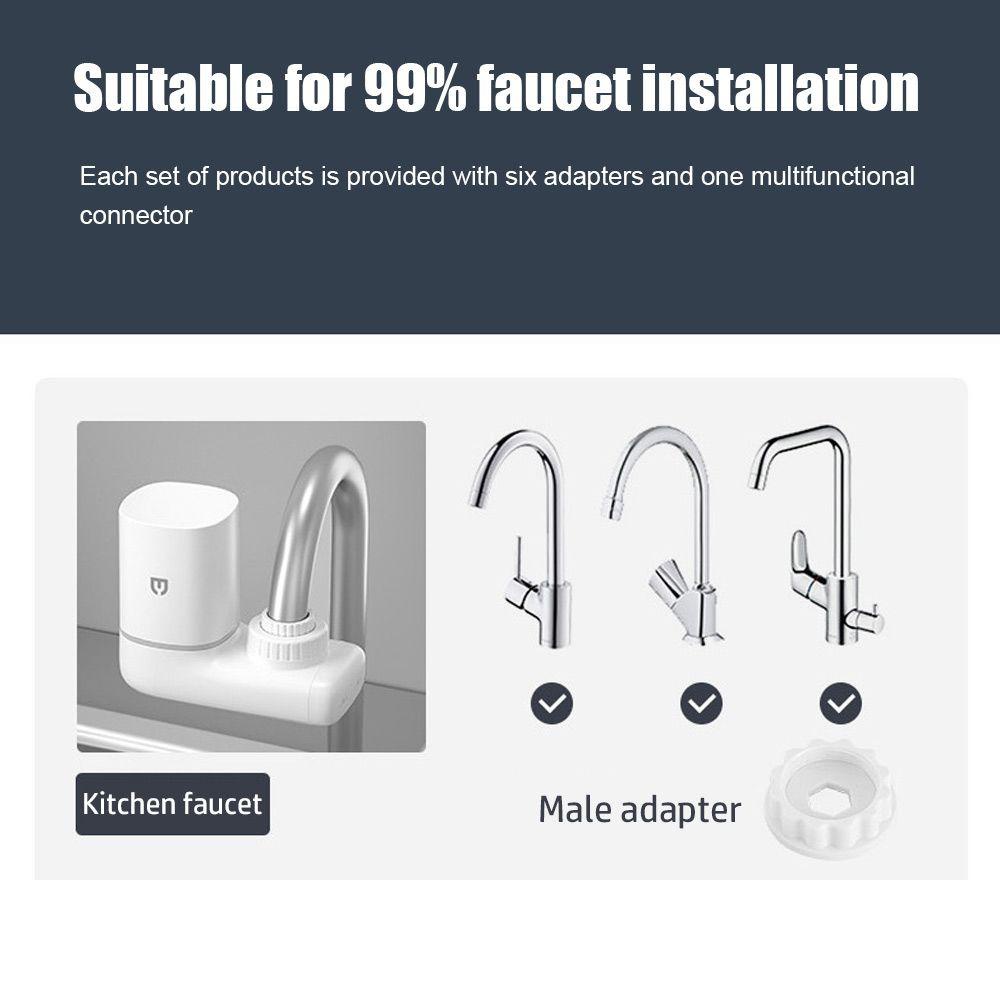 Solighter Saringan Air Keran Keramik Percolator Faucet Purifier Slashproof Nozzle Water Faucet Sprayer