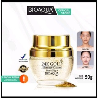 Bioaqua Serum Wajah 24K Gold Cream Essence 50gr dengan Anti Aging