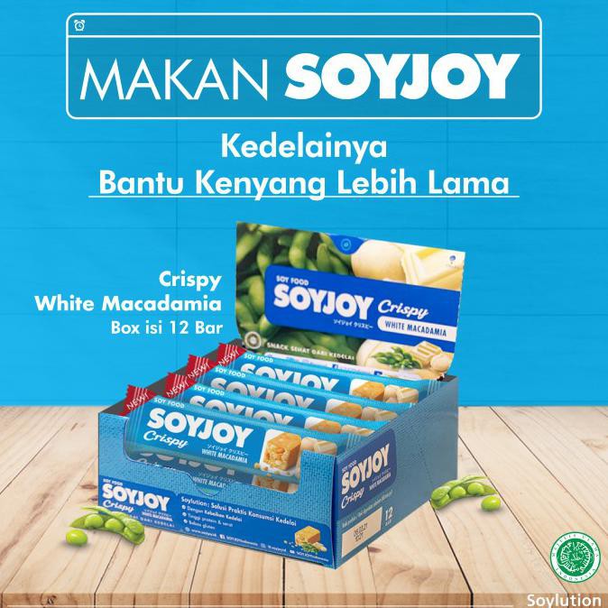 

SOYJOY SOYlution Jaga Berat Badan Package 12 bar - White Macadamia NEW Kode 311