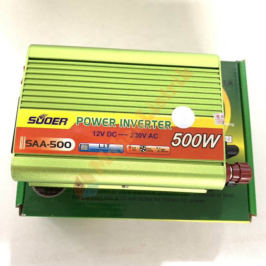 Power Inverter Suoer 500W 500 Watt DC 12V to AC 220V SAA-500