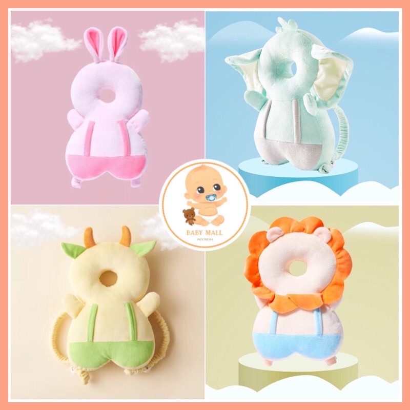 ( FREE BELT ) ANIMAL SERIES Bantal Pelindung Kepala Bayi Anti Jatuh / Baby Head Protector Ransel