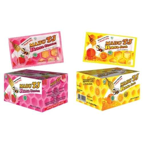 Madu Tj Sachet Isi 12 Pcs Rasa Jeruk Strawberry