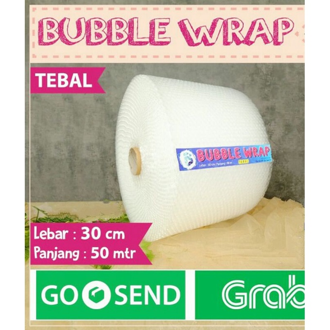 

Buble wrap tebal 30cm x 50mtr.