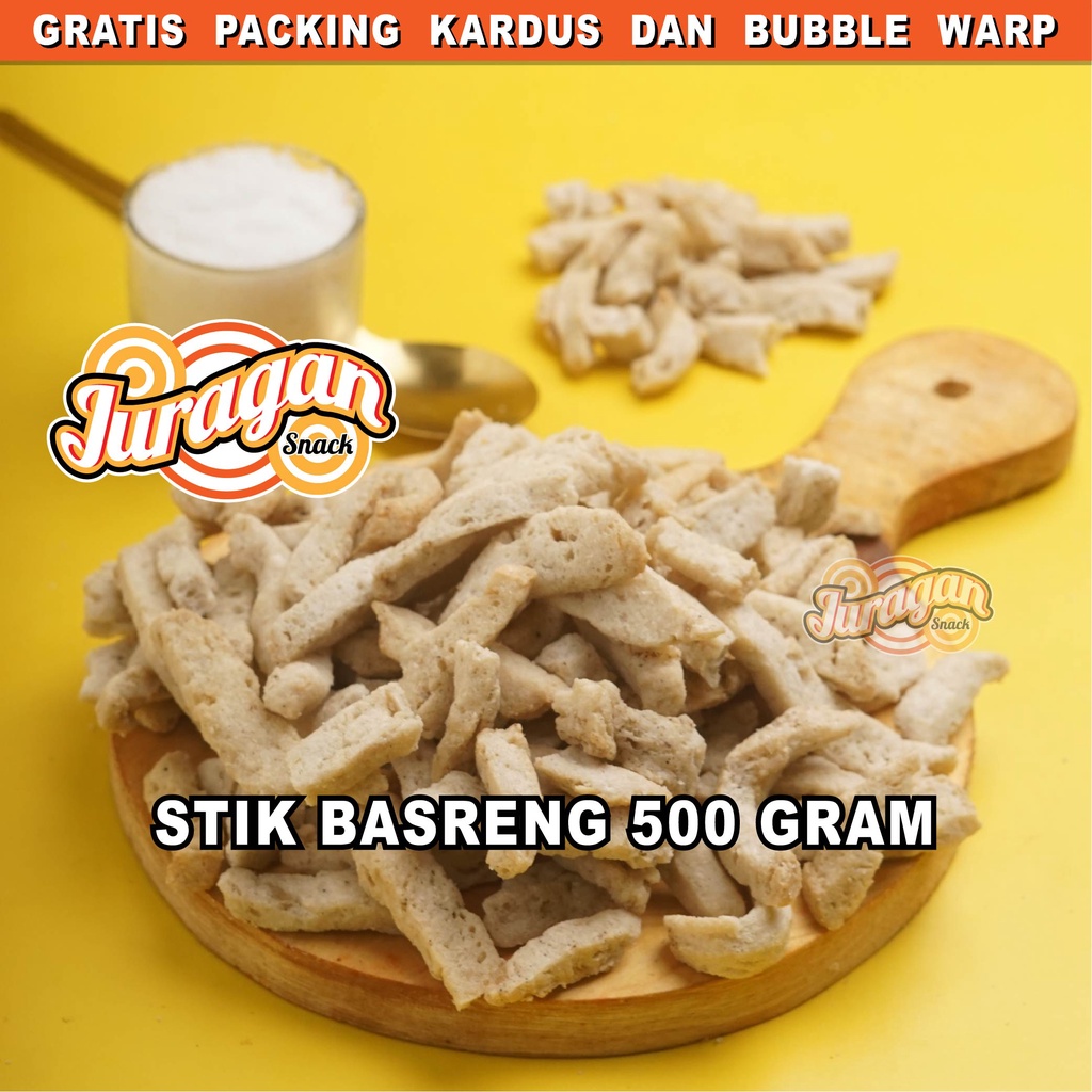 STIK BASRENG ASIN 500 gram BASO GORENG snack kiloan makanan ringan jajanan cemilan camilan asin gurih murah