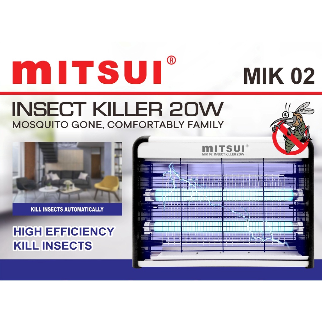 Lampu Nyamuk - Insect Killer - Pembasmi Hama Serangga Mitsui MIK 02 20 20W