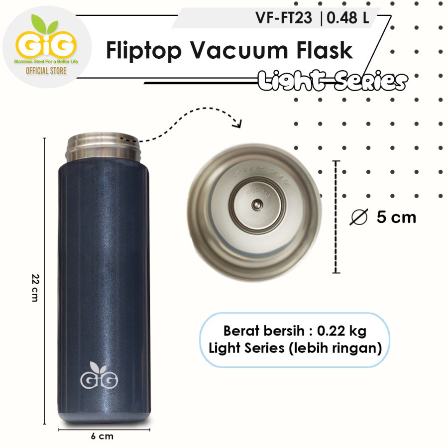 Gig Baby Flip Top Vacuum Flask 480ml