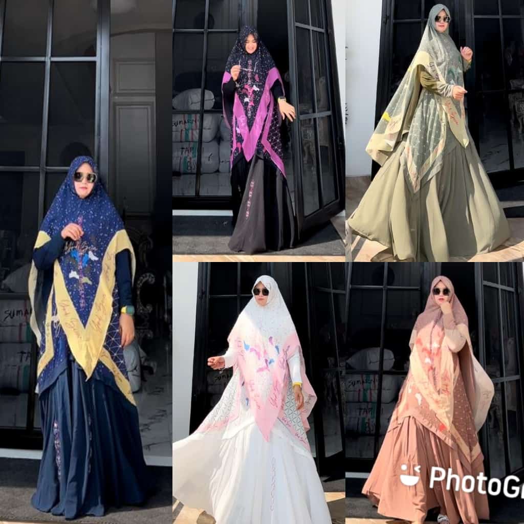 DRESS GALAXY PREMIUM SET ORY BY YODIZEIN SYARI ORI Hijab Gamis Syari BestSeller Terlaris Termurah Original Syar'i