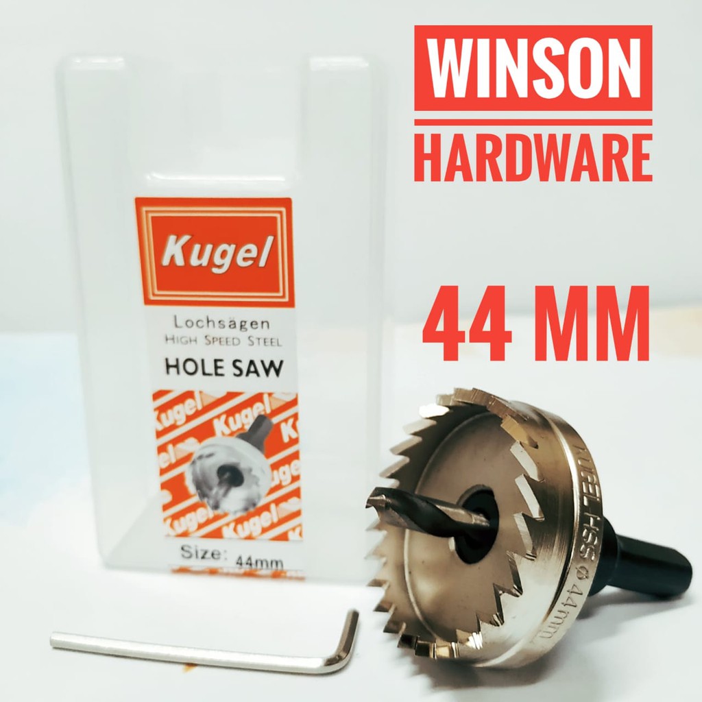 Holesaw Besi HSS 44mm Kugel | Hole saw Mata Bor Lubang Besi 44 mm