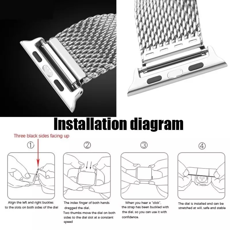 Connector Strap iWATCH Size 38/40/41MM 42/44/45MM Apple Watch Adaptor Band Strap