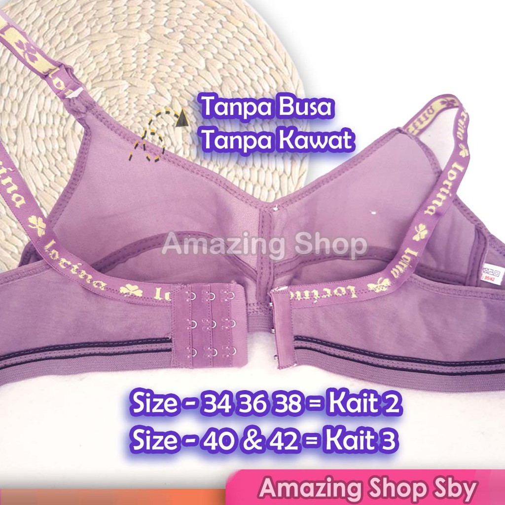 BH Bra Sport Tanpa Kawat Tanpa Busa Kait 2 Murah Surabaya