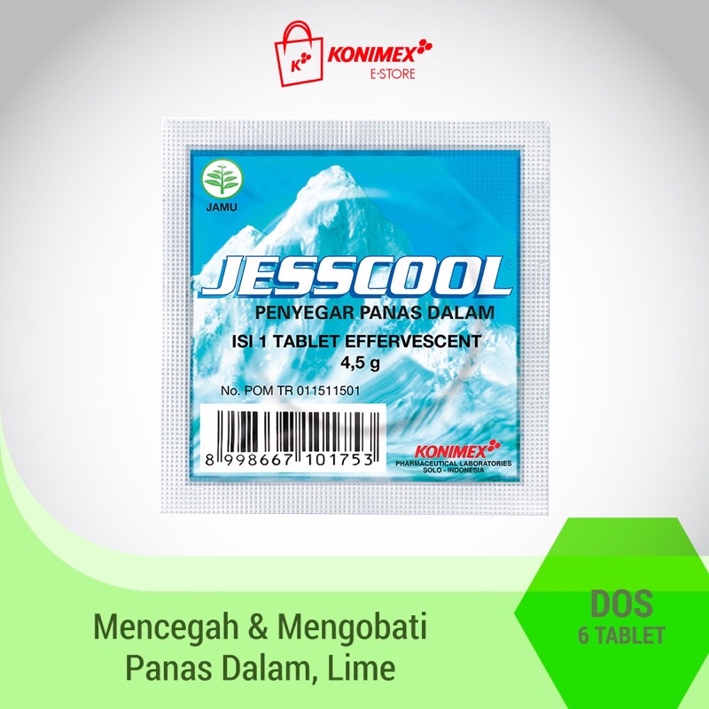 Jesscool 1 Box isi 6 / pereda panas dalam