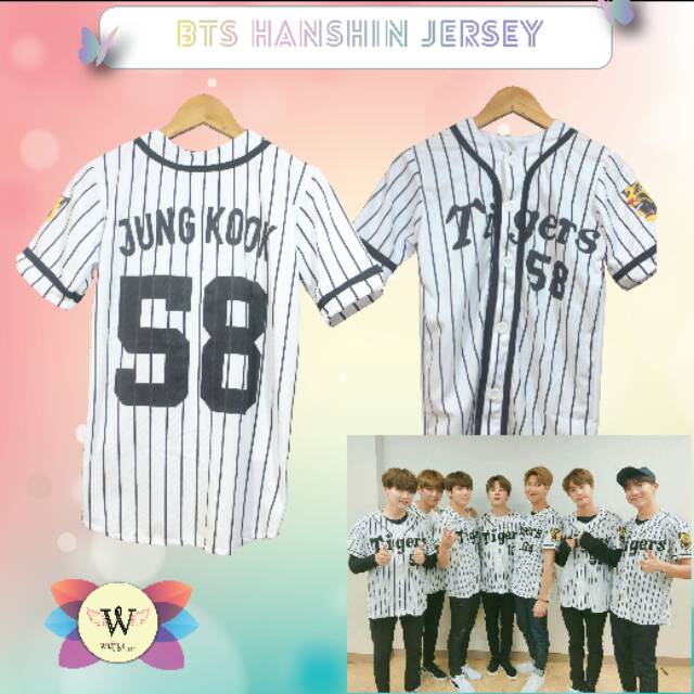 BTS HANSHIN JERSEY  Jungkook V Jimin SUGA JHOPE BAJU  KOREA  