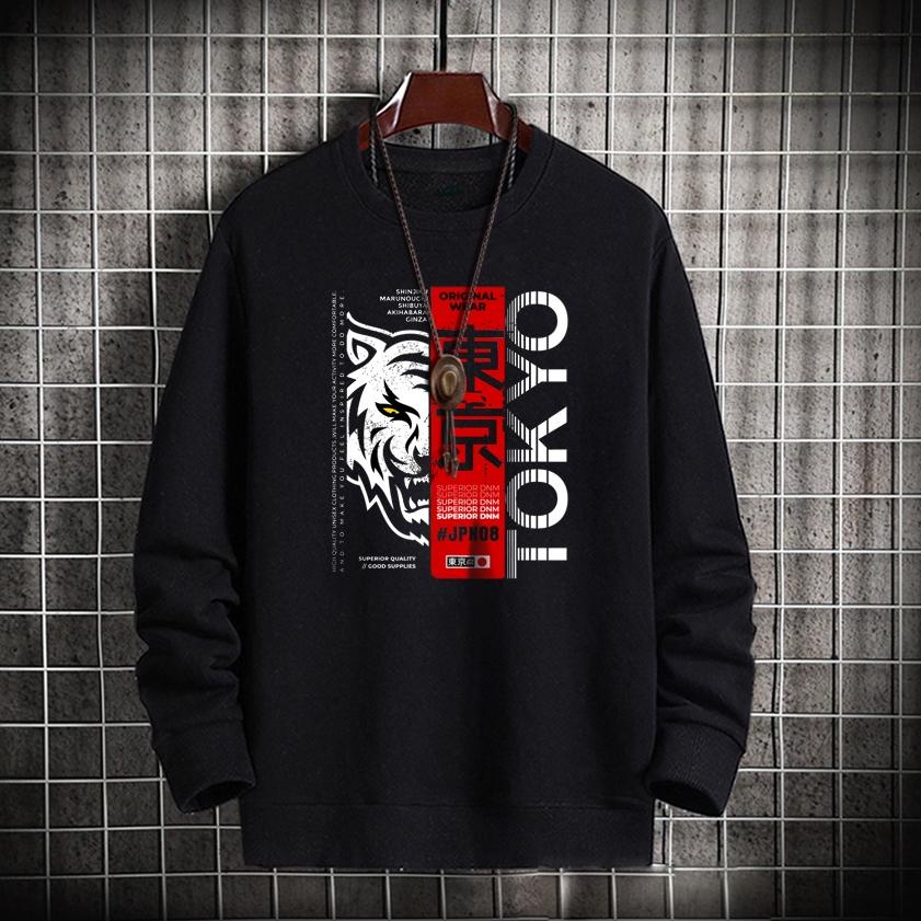 TAM.10Jn22ᴮ– Sweater pria oblong TOKYO TIGER sweter cowok murah distro
