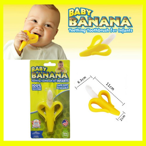 Teether Banana Gigitan Bayi BPA FREE Teether pisang Gigitan Pisang gigitan bayi karakter kemasan BOX