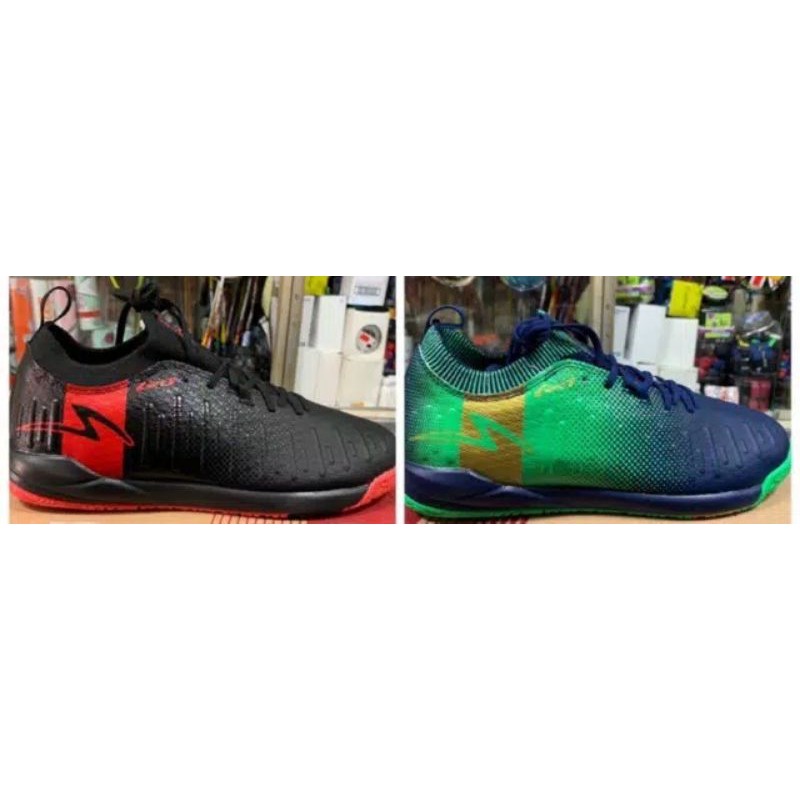 SPECS SWERVO THUNDERBOLT 19 FUTSAL HITAM & HIJAU