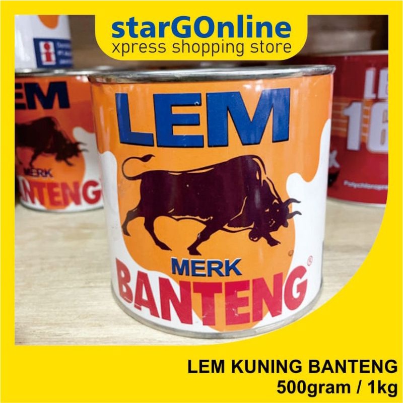 

lem merk BANTENG kemasan kaleng 500gr