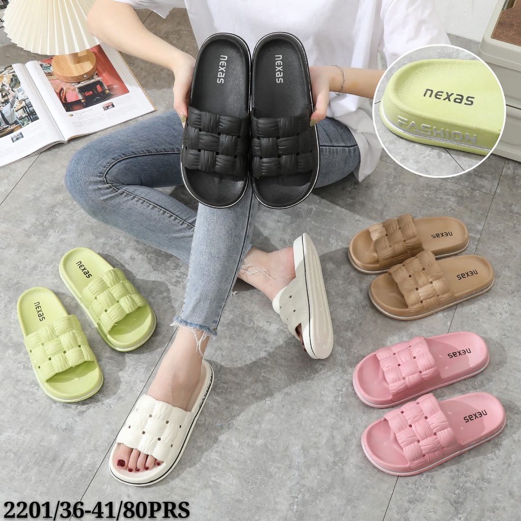 SANDAL SELOP WANITA MOTIF ANYAM 2219 size 36-41sandal import wanita